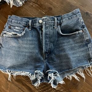 Agolde Parker denim shorts medium wash